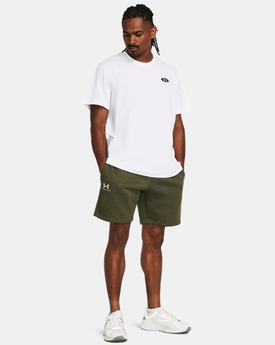 Men's UA Icon Fleece Shorts, Green, pdpMainDesktop image number 2